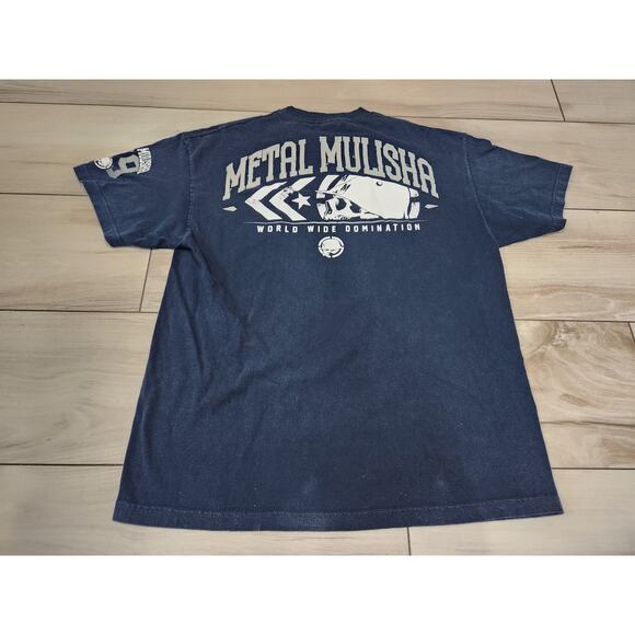 Vtg Mens Metal Mulisha Shirt XL Black Logo Skull Graphic Adult Y2k 2000s - Picture 3 of 4